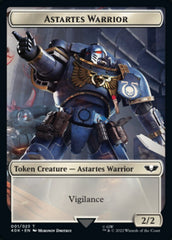 Astartes Warrior // Robot Double-sided Token (Surge Foil) [Universes Beyond: Warhammer 40,000 Tokens] | Good Games Adelaide SA