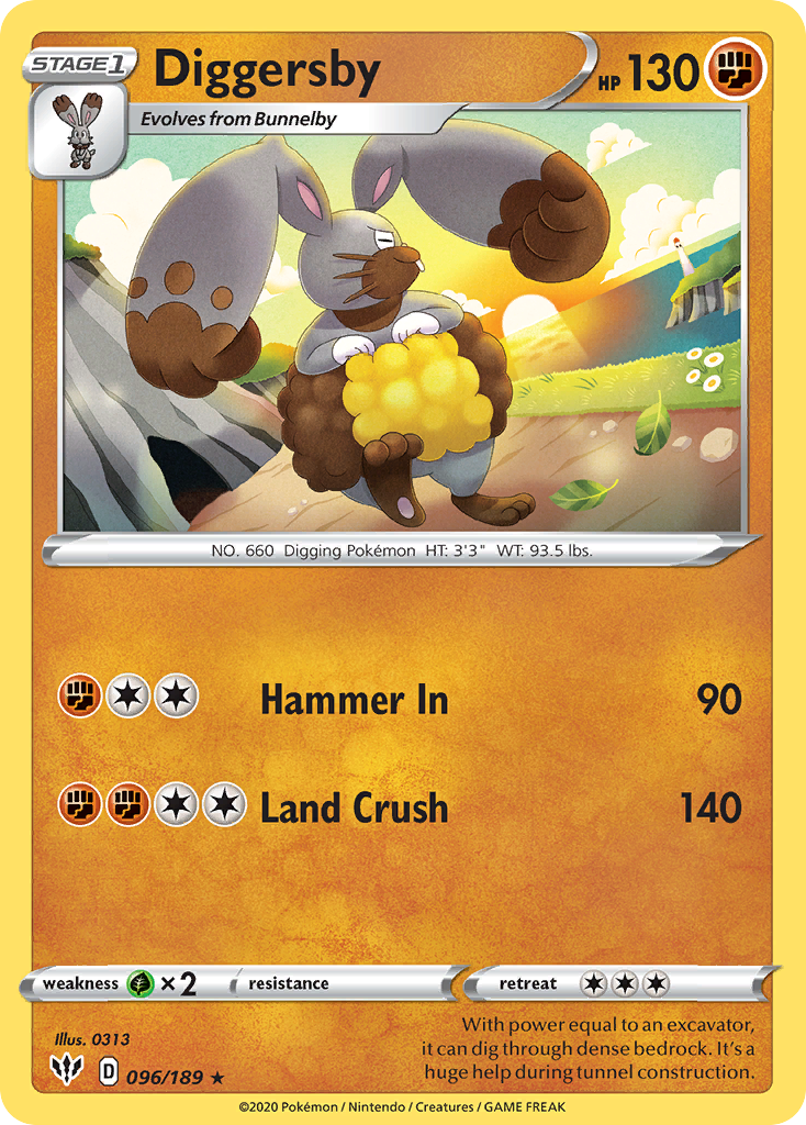 Diggersby (096/189) [Sword & Shield: Darkness Ablaze] | Good Games Adelaide SA