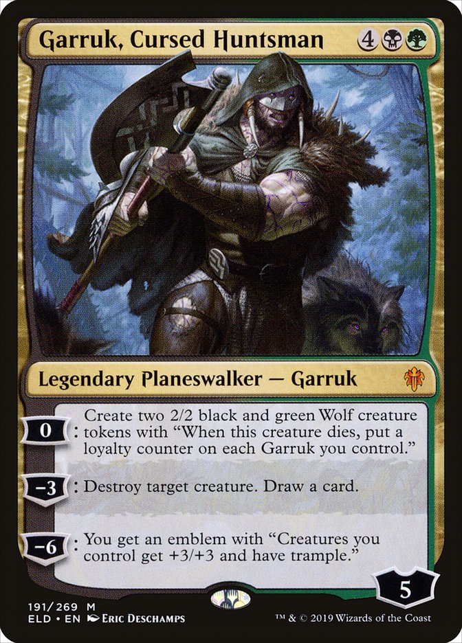 Garruk, Cursed Huntsman 191 (Throne of Eldraine)  | Good Games Adelaide SA