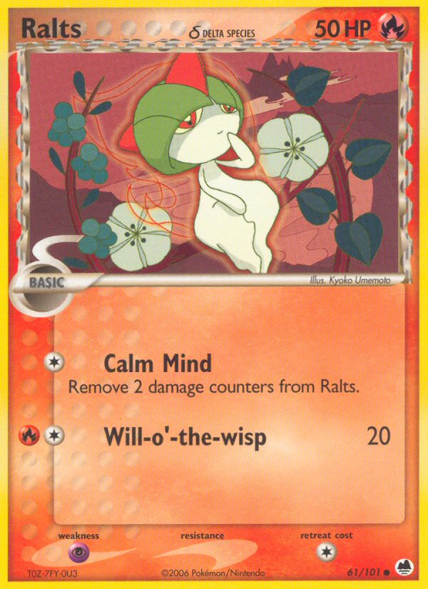 Ralts (61/101) (Delta Species) [EX: Dragon Frontiers] | Good Games Adelaide SA