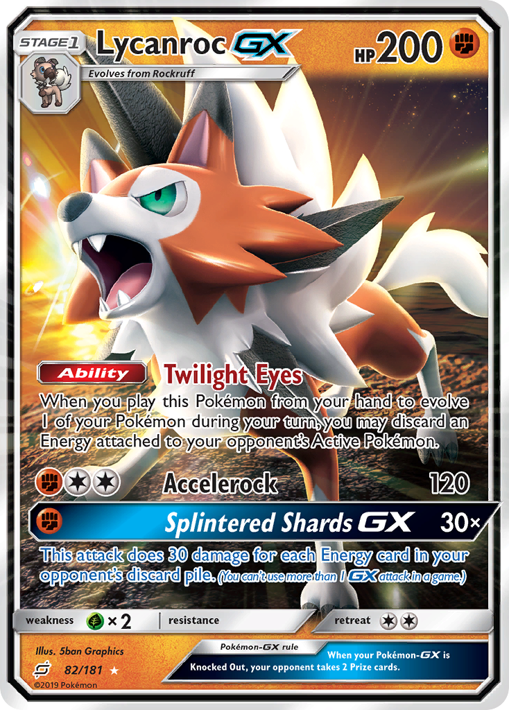 Lycanroc GX (82/181) [Sun & Moon: Team Up] | Good Games Adelaide SA