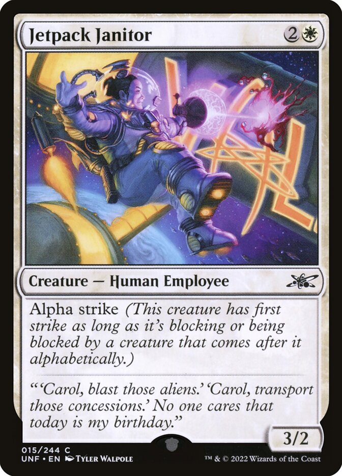 Jetpack Janitor 15 (Unfinity)  - Foil | Good Games Adelaide SA
