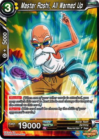 Master Roshi, All Warmed Up (BT5-087) [Miraculous Revival] | Good Games Adelaide SA