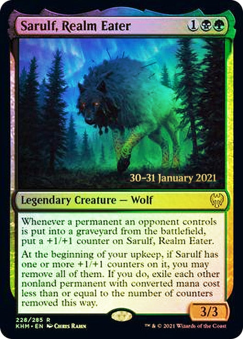 Sarulf, Realm Eater  [Kaldheim Prerelease Promos] | Good Games Adelaide SA