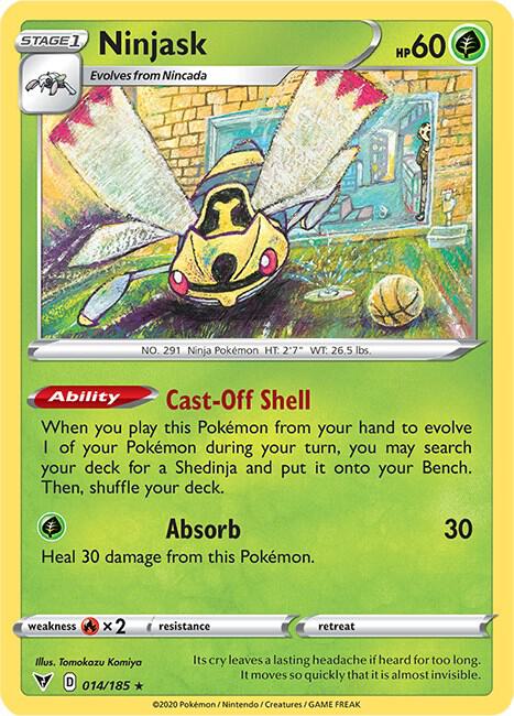 Ninjask 014/185 (SWSH04: Vivid Voltage)  | Good Games Adelaide SA