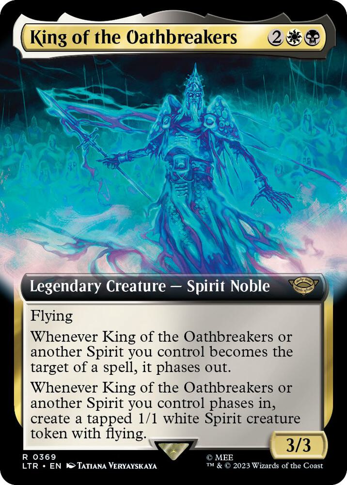 King of the Oathbreakers 369 (Universes Beyond: The Lord of the Rings: Tales of Middle-earth)  - Extended Art Foil | Good Games Adelaide SA