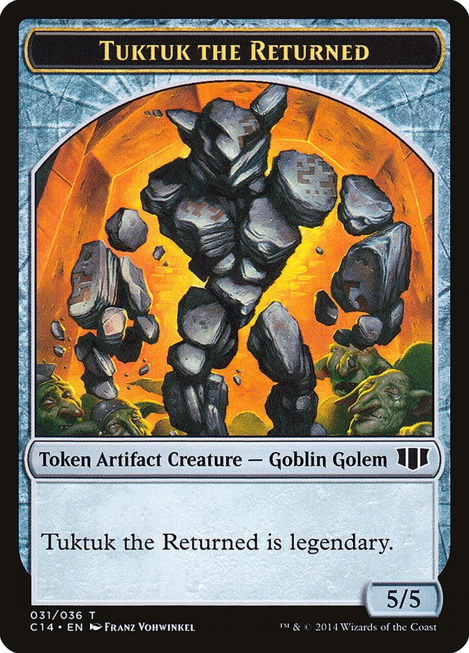 Daretti, Scrap Savant Emblem // Tuktuk the Returned Double-sided Token [Commander 2014 Tokens] | Good Games Adelaide SA