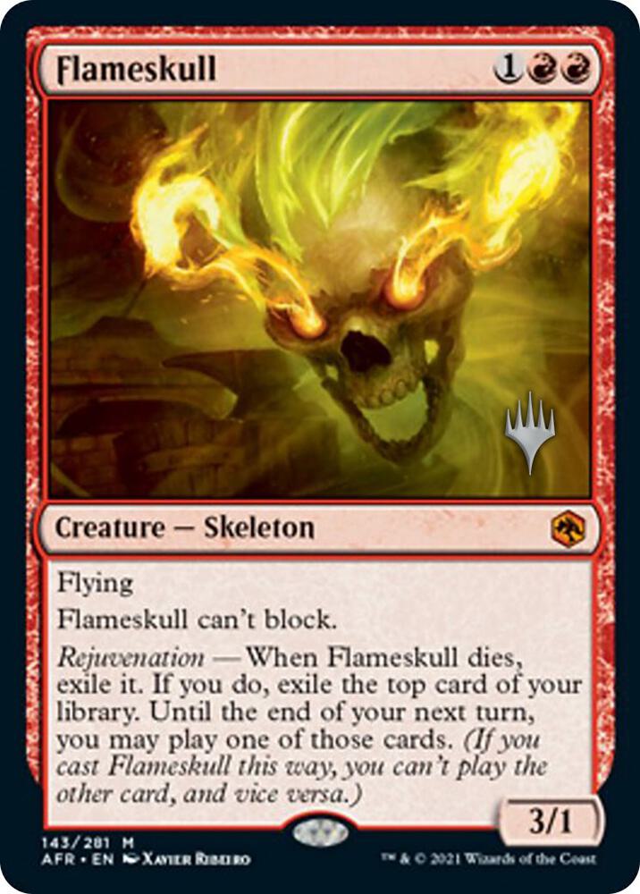 Flameskull 143 (Promo Pack: Adventures in the Forgotten Realms)  - Foil | Good Games Adelaide SA