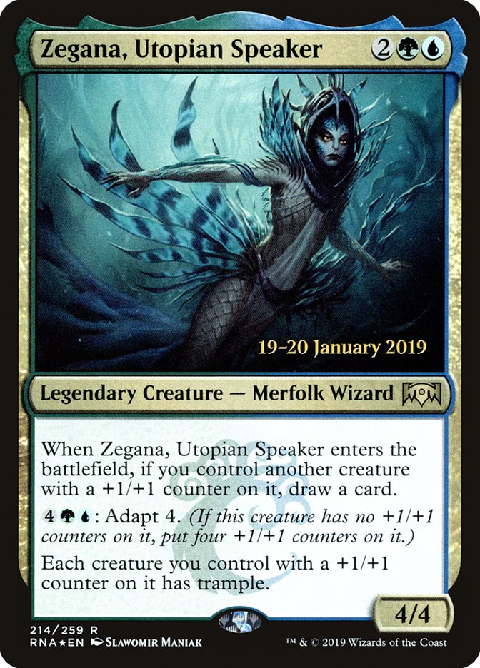 Zegana, Utopian Speaker [Ravnica Allegiance Prerelease Promos] | Good Games Adelaide SA