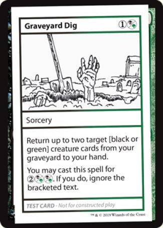 Graveyard Dig (2021 Edition) [Mystery Booster Playtest Cards] | Good Games Adelaide SA
