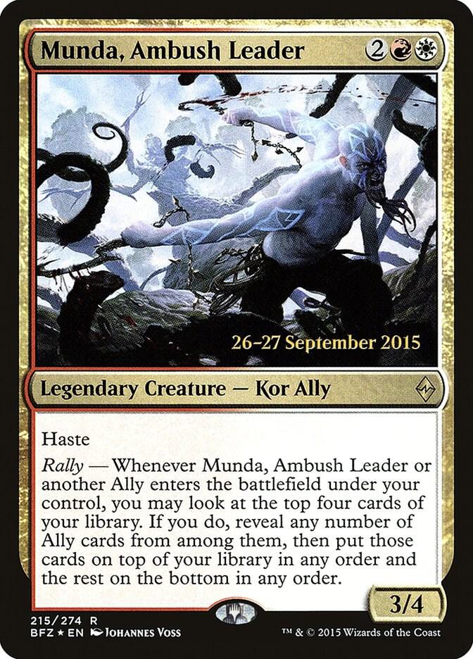 Munda Ambush Leader 215 (Prerelease Cards)  - Foil | Good Games Adelaide SA