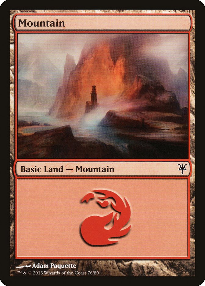 Mountain (76) [Duel Decks: Sorin vs. Tibalt] | Good Games Adelaide SA