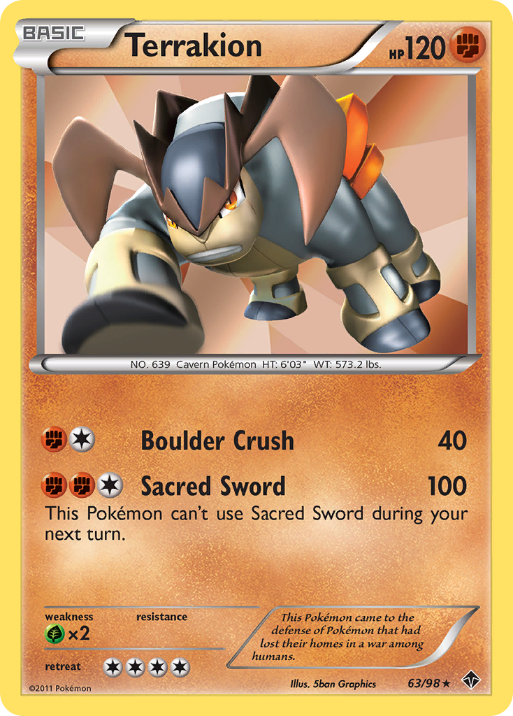 Terrakion (63/98) [Black & White: Emerging Powers] | Good Games Adelaide SA