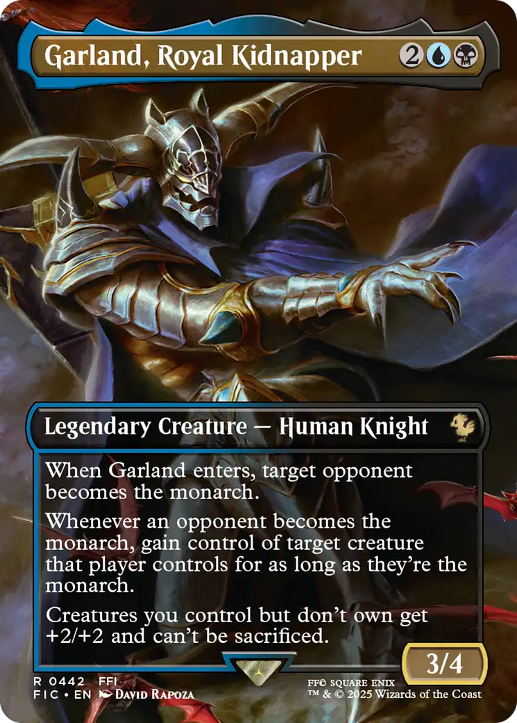 Garland, Royal Kidnapper (Borderless) [FINAL FANTASY Commander] | Good Games Adelaide SA