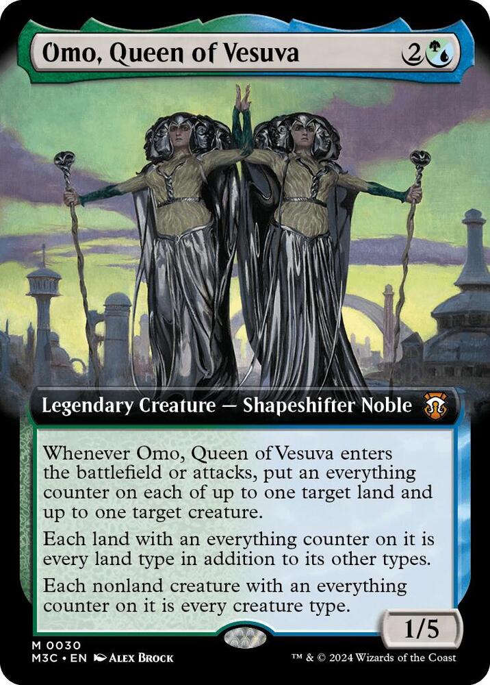 Omo, Queen of Vesuva 30/411 (Commander: Modern Horizons 3)  - Extended Art Foil | Good Games Adelaide SA
