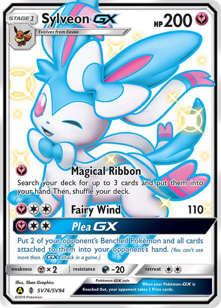 Sylveon GX SV76/SV94 (Hidden Fates: Shiny Vault)  - Holofoil | Good Games Adelaide SA