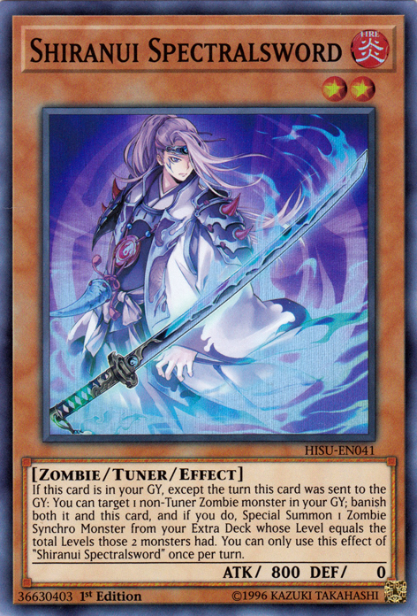Shiranui Spectralsword [HISU-EN041] Super Rare | Good Games Adelaide SA