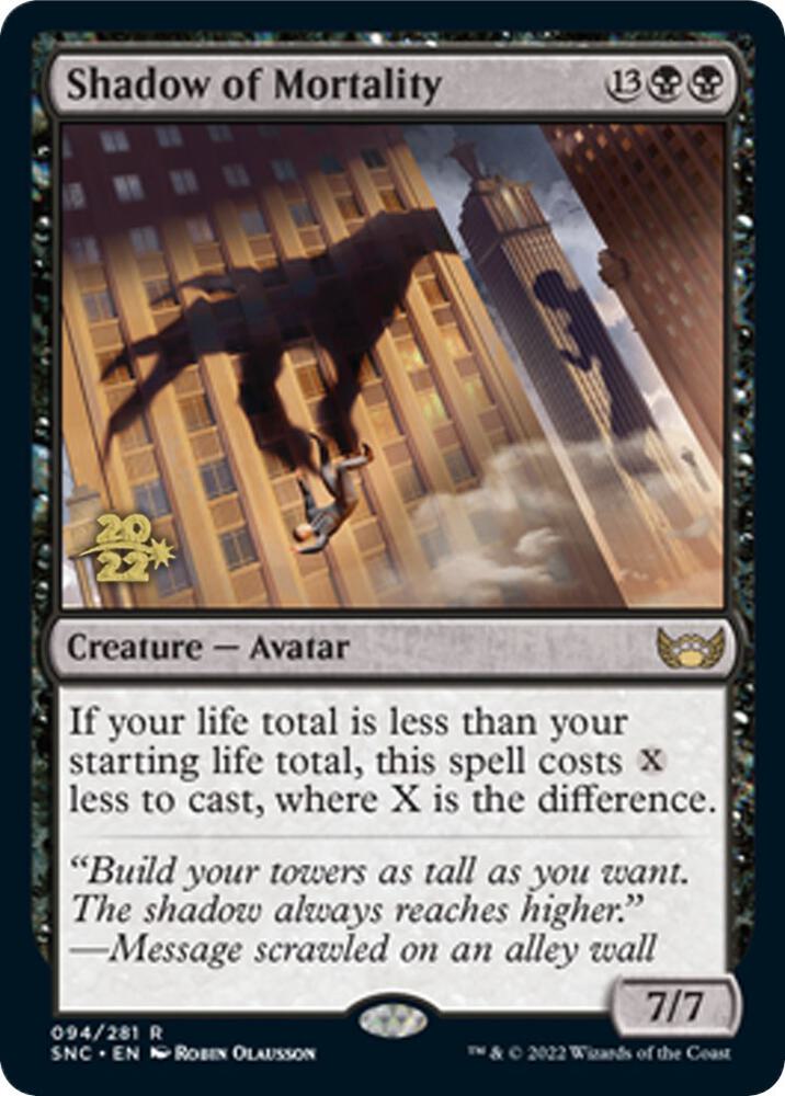 Shadow of Mortality 94 (Prerelease Cards)  - Foil | Good Games Adelaide SA