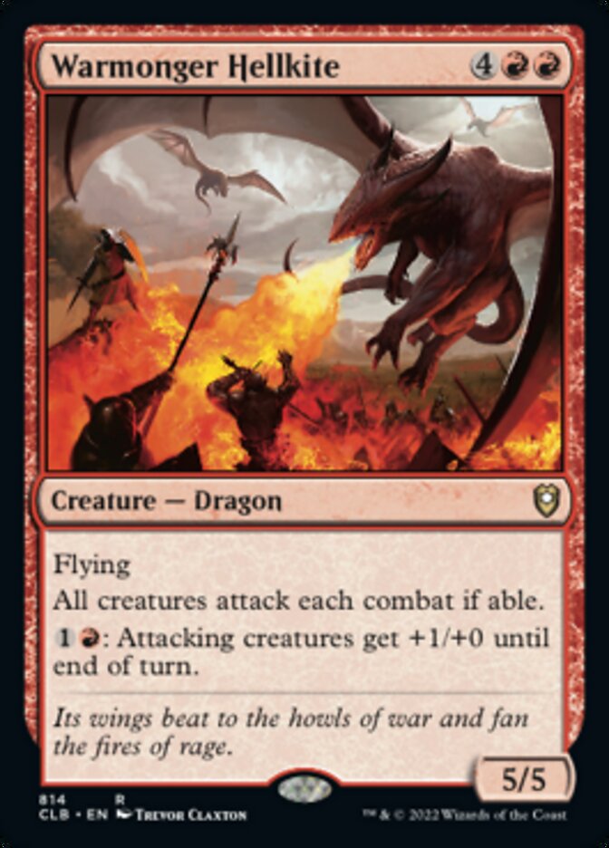Warmonger Hellkite [Commander Legends: Battle for Baldur's Gate] | Good Games Adelaide SA