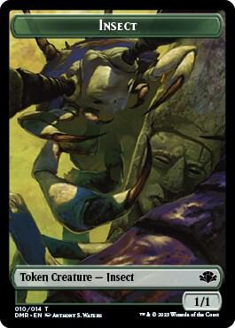 Insect Cat 008 Double Sided Token 10 // 8 (Dominaria Remastered)  - Foil | Good Games Adelaide SA