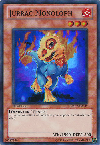 Jurrac Monoloph [HA02-EN037] Super Rare | Good Games Adelaide SA