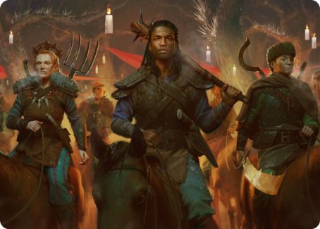 Candlelit Cavalry Art Card [Innistrad: Midnight Hunt Art Series] | Good Games Adelaide SA