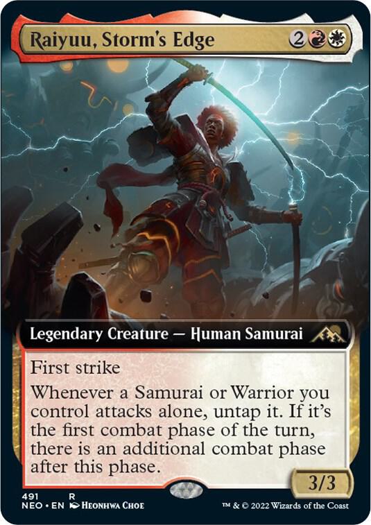 Raiyuu, Storm's Edge 491 (Kamigawa: Neon Dynasty)  - Extended Art Foil | Good Games Adelaide SA