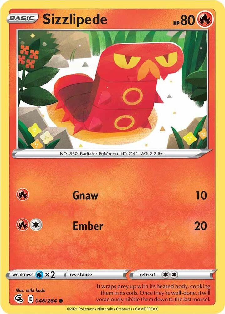 Sizzlipede 046/264 (SWSH08: Fusion Strike)  | Good Games Adelaide SA