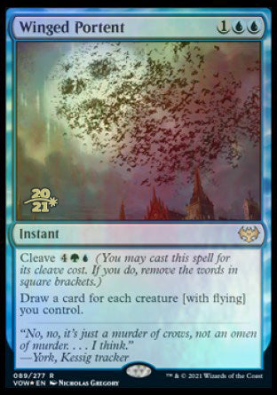 Winged Portent [Innistrad: Crimson Vow Prerelease Promos] | Good Games Adelaide SA