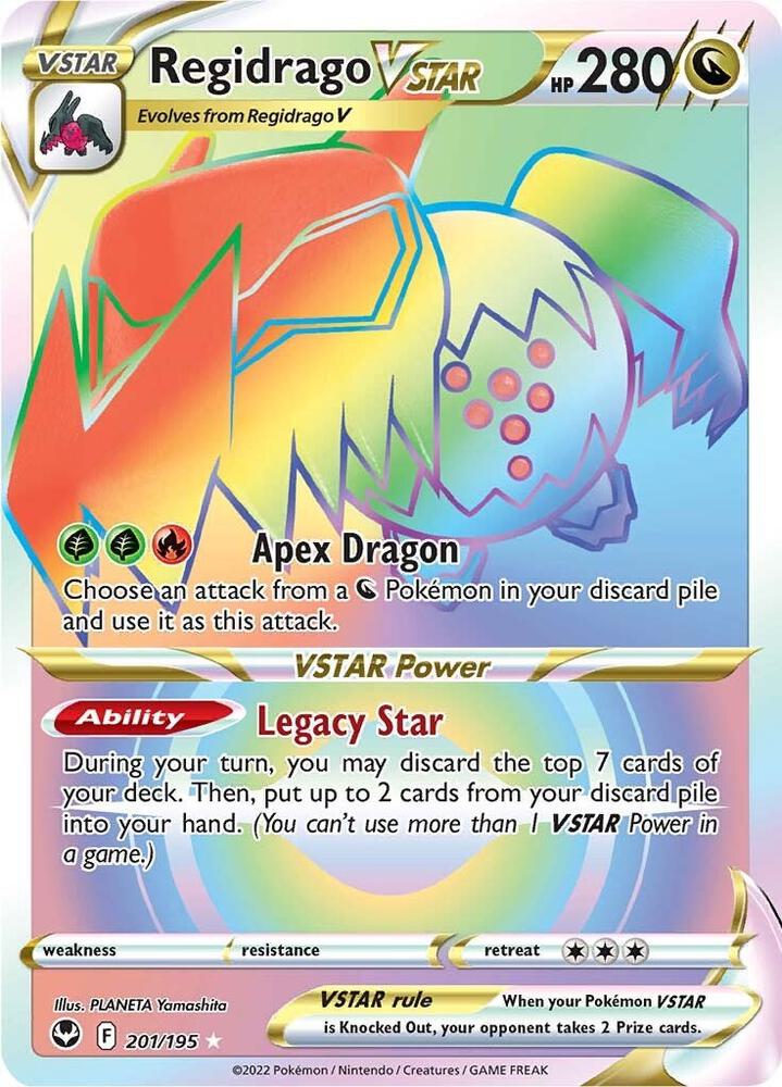 Regidrago VSTAR Secret 201/195 (SWSH12: Silver Tempest)  - Holofoil | Good Games Adelaide SA
