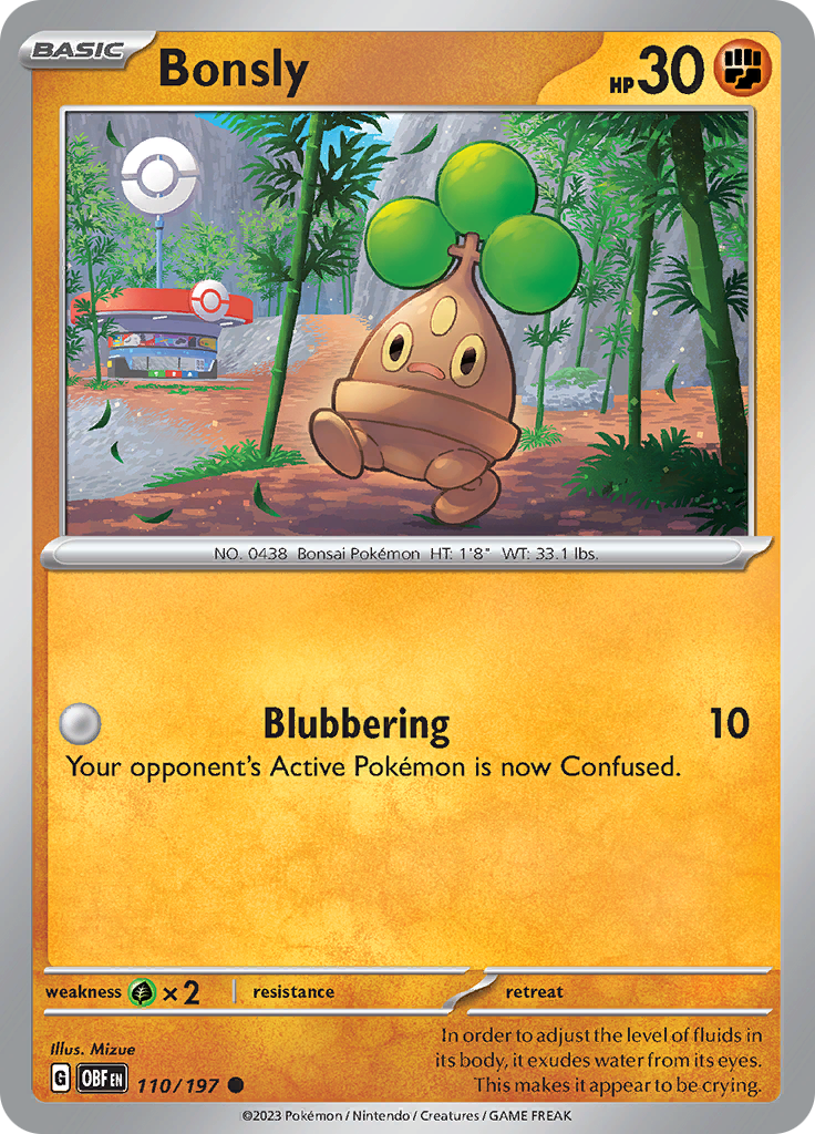 Bonsly (110/197) [Scarlet & Violet: Obsidian Flames] | Good Games Adelaide SA