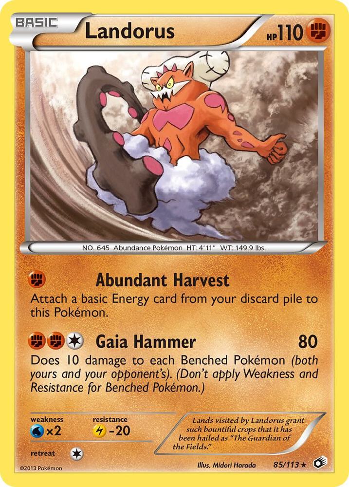 Landorus 85/113 (Legendary Treasures)  - Holofoil | Good Games Adelaide SA
