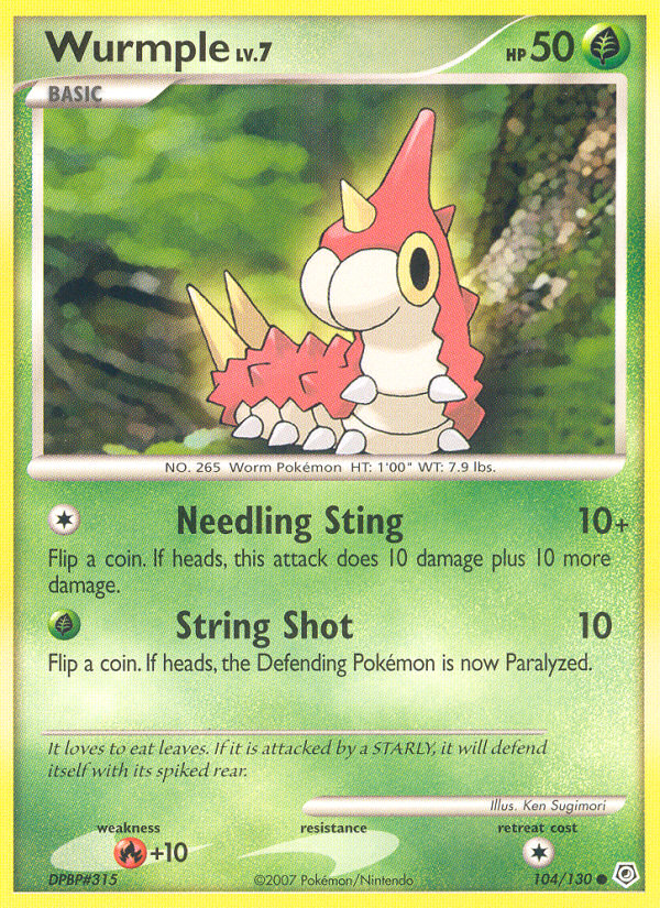 Wurmple (104/130) [Diamond & Pearl: Base Set] | Good Games Adelaide SA