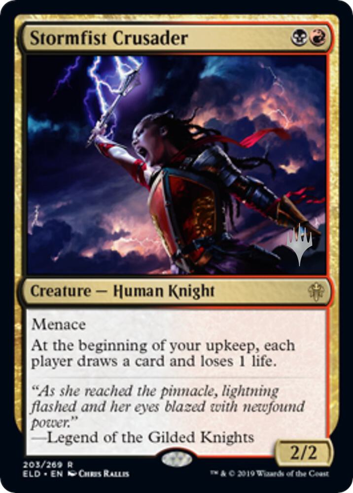 Stormfist Crusader 203 (Promo Pack: Throne of Eldraine)  | Good Games Adelaide SA
