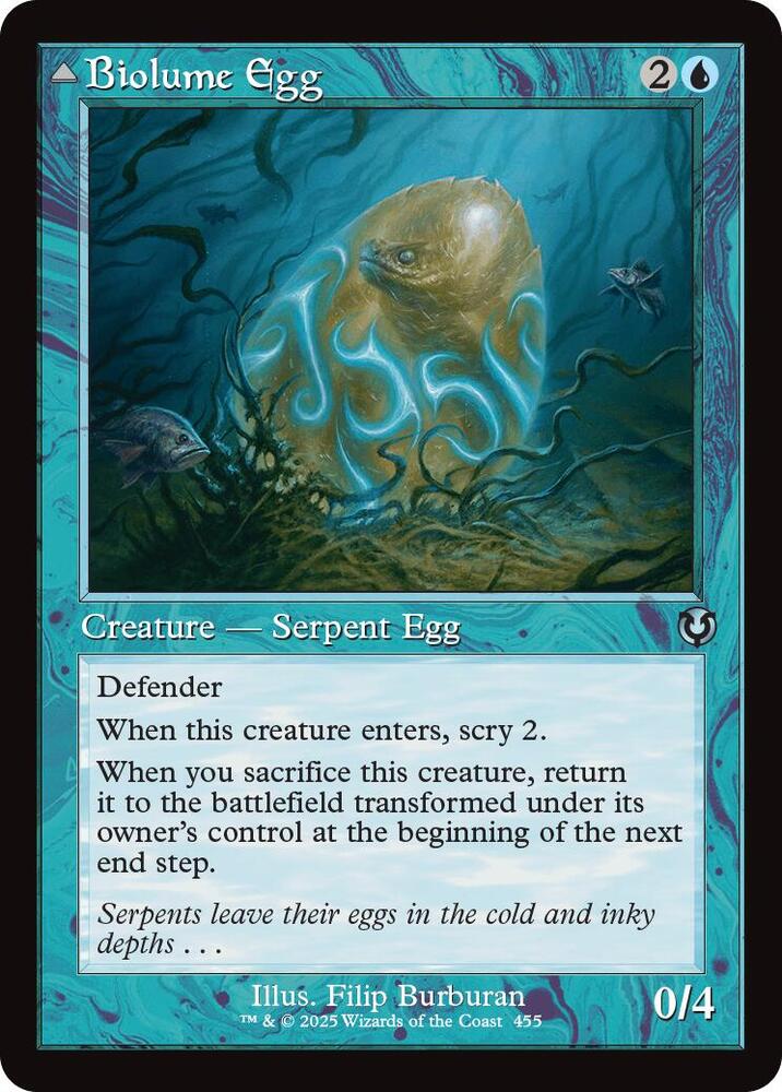Biolume Egg // Biolume Serpent 455 (Innistrad Remastered)  - Foil | Good Games Adelaide SA