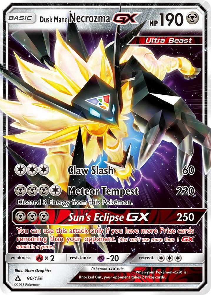 Dusk Mane Necrozma GX 90/156 (SM - Ultra Prism)  - Holofoil | Good Games Adelaide SA