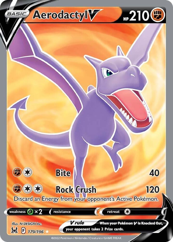 Aerodactyl V Full Art 179/196 (SWSH11: Lost Origin)  - Holofoil | Good Games Adelaide SA
