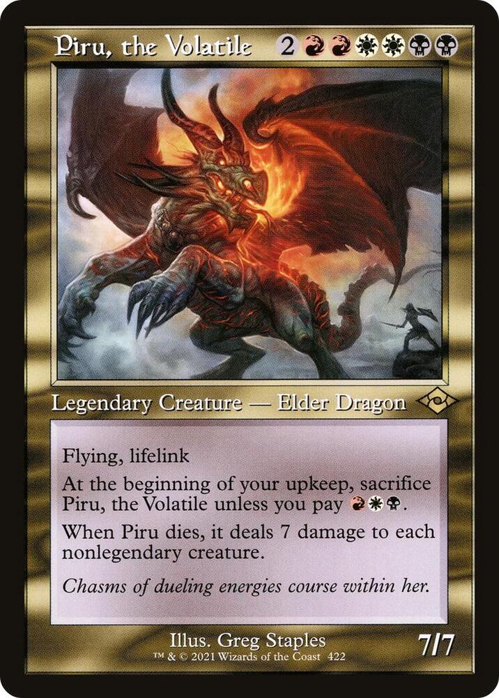 Piru the Volatile Retro Frame 422 (Modern Horizons 2)  - Foil | Good Games Adelaide SA