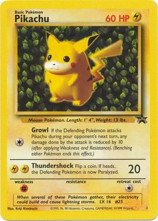 Pikachu (1) (Promo) [Wizards of the Coast: Black Star Promos] | Good Games Adelaide SA