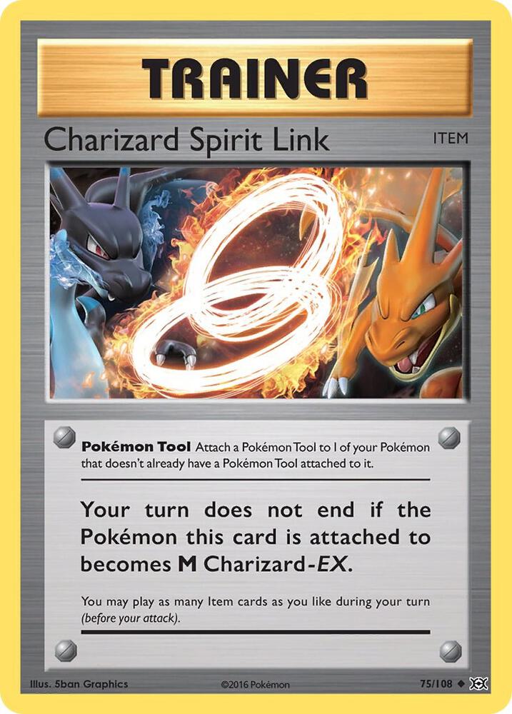 Charizard Spirit Link 75/108 (XY - Evolutions)  | Good Games Adelaide SA
