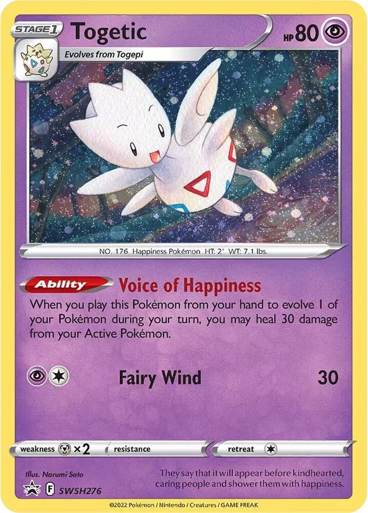 Togetic SWSH276 (SWSH: Sword & Shield Promo Cards)  - Holofoil | Good Games Adelaide SA
