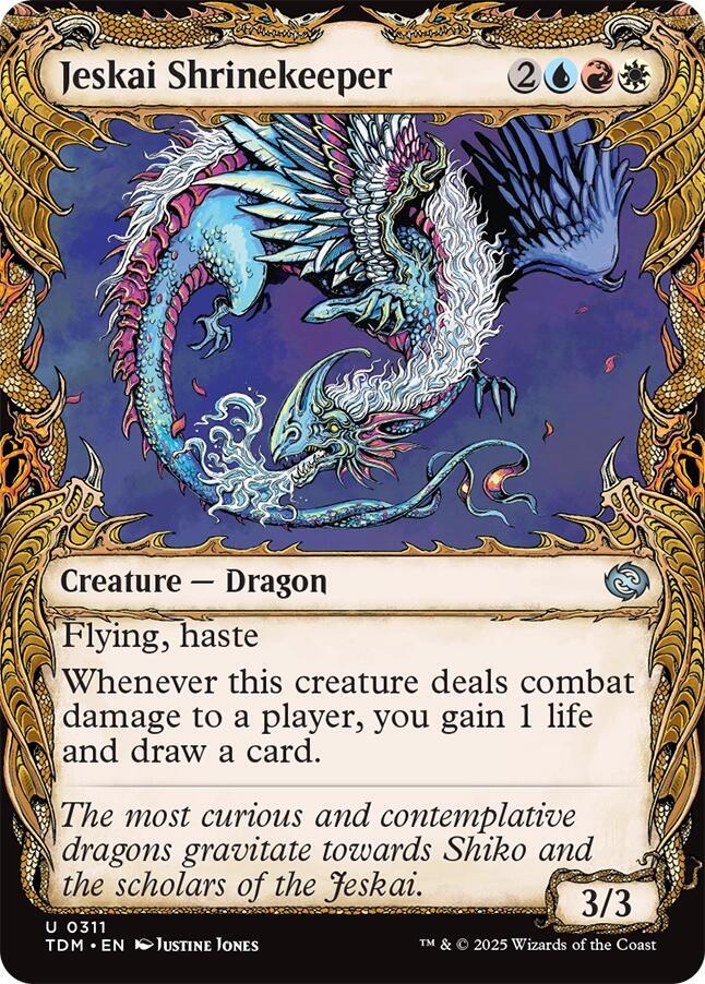 Jeskai Shrinekeeper 311 (Tarkir: Dragonstorm)  - Showcase Foil | Good Games Adelaide SA