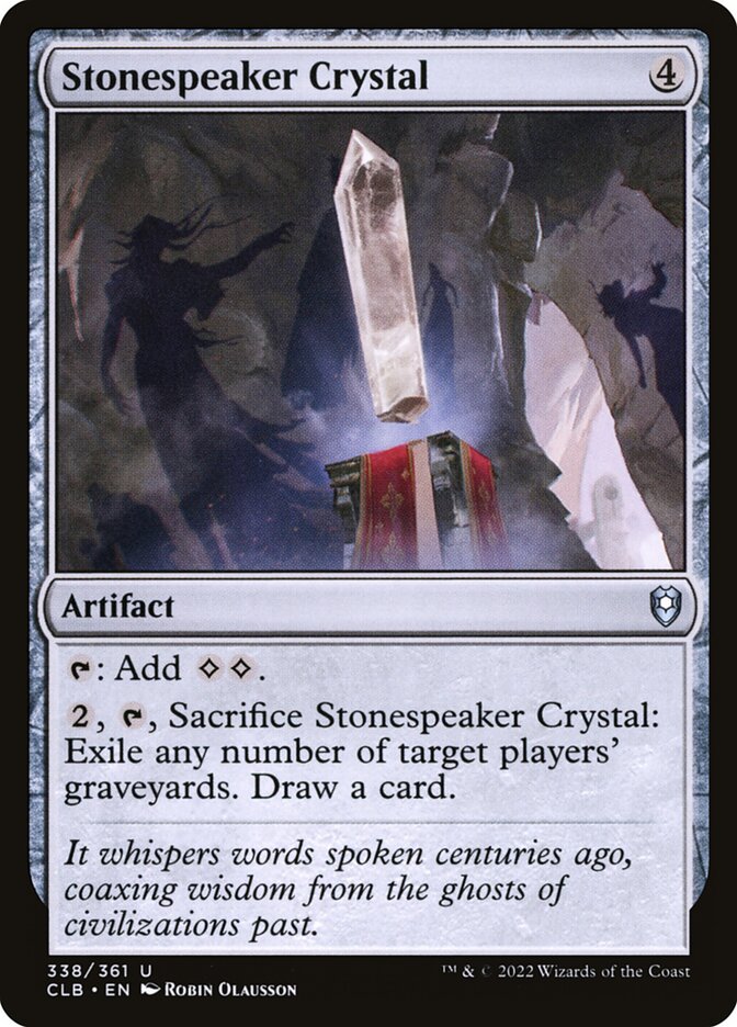 Stonespeaker Crystal 338 (Commander Legends: Battle for Baldur's Gate)  | Good Games Adelaide SA