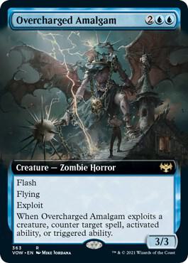 Overcharged Amalgam Extended Art 363 (Innistrad: Crimson Vow)  - Foil | Good Games Adelaide SA