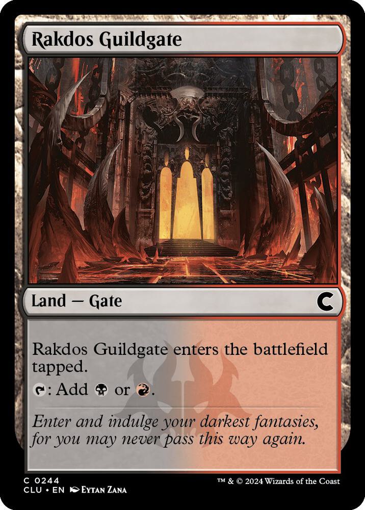 Rakdos Guildgate 244 (Ravnica: Clue Edition)  | Good Games Adelaide SA