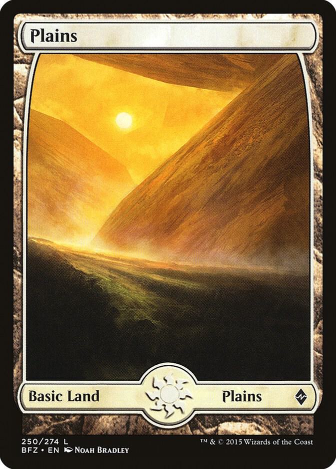 Plains 250 Full Art 250 (Battle for Zendikar)  - Foil | Good Games Adelaide SA