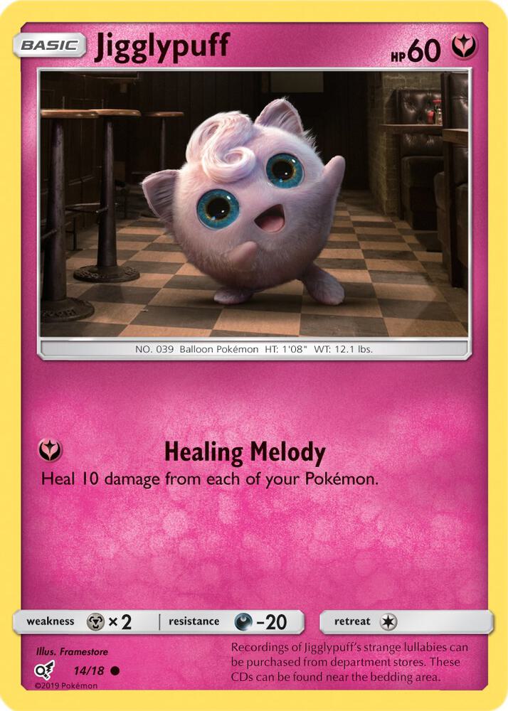 Jigglypuff 14/18 (Detective Pikachu)  - Holofoil | Good Games Adelaide SA