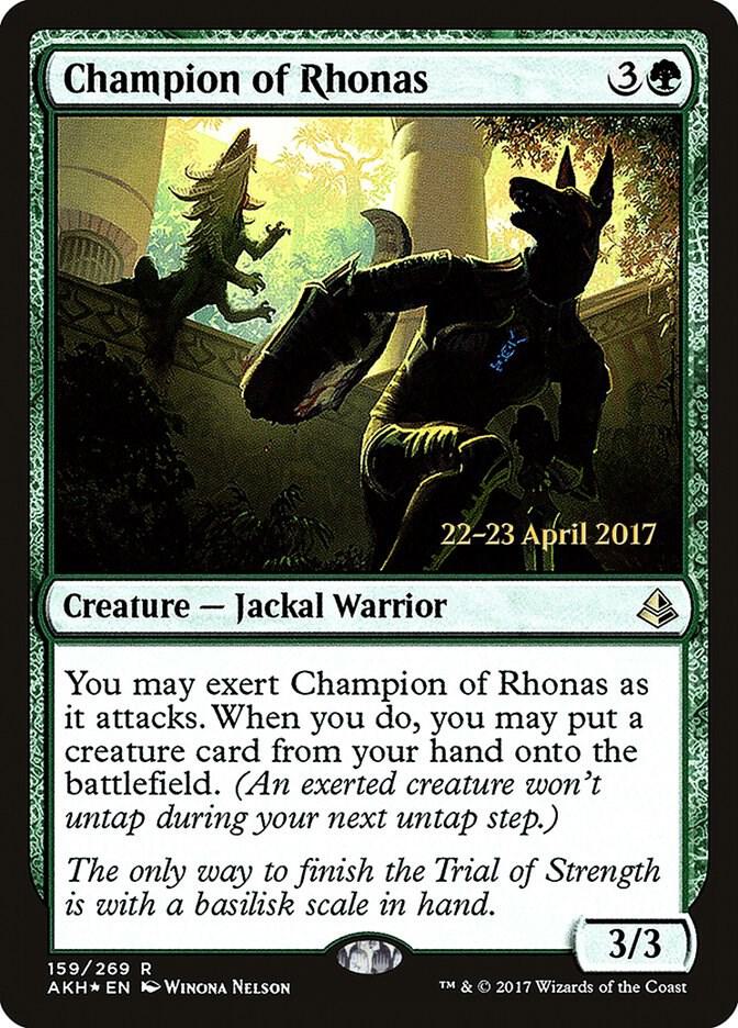 Champion of Rhonas 159 (Prerelease Cards)  - Foil | Good Games Adelaide SA