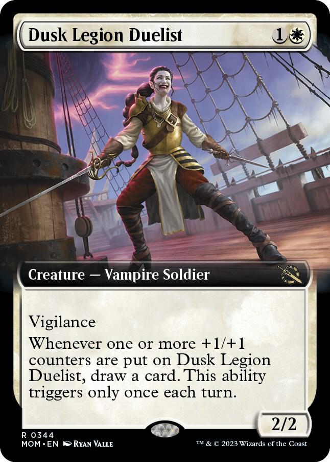 Dusk Legion Duelist 344 (March of the Machine)  - Extended Art Foil | Good Games Adelaide SA