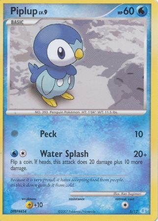 Piplup (5/12) [Diamond & Pearl: Trainer Kit - Manaphy] | Good Games Adelaide SA